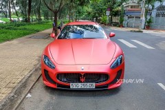 Sài Gòn: Ngắm cặp đôi Maserati GranTurismo độ MC Stradale và Corvette C7 Stingray đỏ rực một góc phố