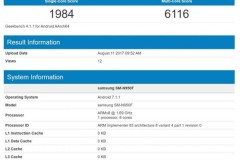 Galaxy Note 8 lộ cấu hình mạnh mẽ trên Geekbench