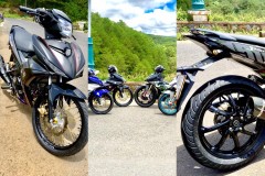 Binh đoàn Exciter 150 độ khoe dáng bên bờ biển đầy thơ mộng