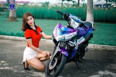 Bộ ảnh Exciter 150 đọ dáng cùng cô nàng xinh ngất ngây ở Miền Bắc