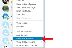 Cách chặn tài khoản bạn bè trên Skype