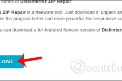 Cách khôi phục tập tin zip bị lỗi bằng ZIP Repair from DiskInternals