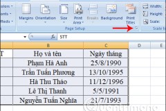 Cách tạo Header trong Microsoft Excel