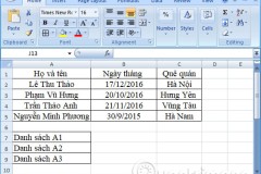 Cách tạo Hyperlink để liên kết bảng tính trong Excel