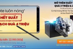 Đặt gạch siêu phẩm Galaxy Note 8, tặng bộ quà trị giá 3 triệu và áo khoác Samsung