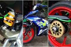Exciter 150 độ đầy cứng cáp với dàn chân NSR 150 của biker nước bạn