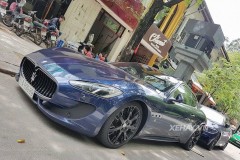 "Hàng hiếm" Maserati GranTurismo S màu xanh dương tái xuất trên phố Sài Gòn