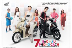Honda Vision ra mắt thêm màu mới có giá bán từ 30 triệu đồng
