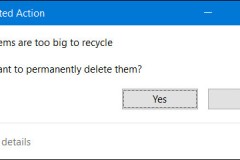 Sửa lỗi “These Items Are Too Big To Recycle” trên Windows 10