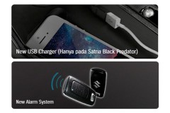 Suzuki Raider R150 Fi bổ sung thêm cổng sạc USB và hệ thống báo động