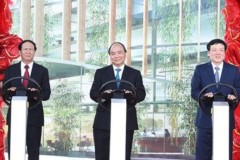 Thủ tướng nhấn nút khởi công tổ hợp sản xuất ôtô Việt mang tên VINFAST