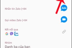 Zalo cho phép gọi điện trực tiếp từ danh bạ
