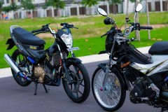 Bộ ảnh cặp bài trùng Raider 150 độ kiểng cùng đọ dáng