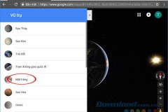 Cách khám phá vũ trụ và hệ mặt trời trên Google Maps