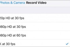 Cách thay đổi thiết lập độ phân giải video trên iPhone