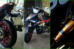 Exciter 150 độ đầy cơ bắp với nữa góc nhìn của biker Lâm Đồng