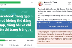 Facebook bất ngờ bị sập vào tối ngày 11/10/2017