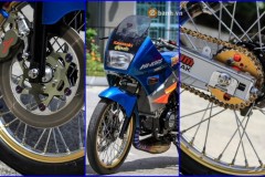 Kawasaki Kips 150 độ kiểng hàng hiệu của biker nước bạn