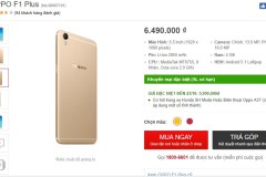 OPPO F1 Plus và F1s 2017 cùng nhau hạ giá mạnh mẽ