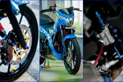 Satria F150 độ khiến người xem há mồm với giá trị trên trăm triệu