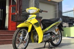 Sirius 110 độ vàng rực cùng nhiều đồ chơi ấn tượng của Biker Vũng Tàu