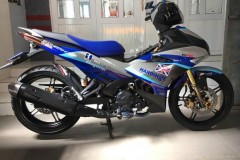 Exciter 150 độ đầy nổi bật với lá cờ nước ' Anh ' của biker Bạc Liêu