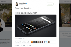 Lộ smartphone mới không có bàn phím vật lý của BlackBerry