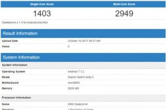 Xiaomi Redmi Note 5 xuất hiện trên Geekbench với Snapdragon 617, camera kép, giá 3.4 triệu