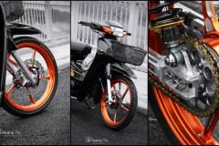 Wave 110 độ đầy đẳng cấp với đồ chơi kiểng hàng hiệu của biker Việt