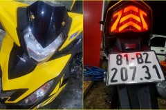 Winner 150 độ kiểng với sắc vàng nổi bật của biker phố núi