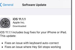Apple đã tung ra bản cập nhật nhỏ iOS 11.1.1