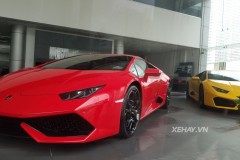 Lamborghini Huracan LP610-4 màu đỏ độc nhất Việt Nam xuất hiện tại showroom chính hãng