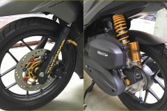 Honda Vario 150 độ leng keng với vài món đồ chơi sang trọng