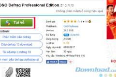 Hướng dẫn tải và cài đặt O&O Defrag để chống phân mảnh ổ cứng