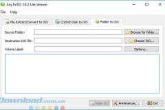 Hướng dẫn tạo file ISO nhanh nhất với AnyToISO
