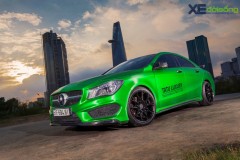 Mercedes-Benz CLA 250 độ ấn tượng với “bộ cánh” xanh lá kiểu nhôm xước