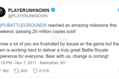 PUBG đã lập kỉ lục bán được hơn 20 triệu bản game