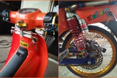 Super Cub Fi độ phá cách quá hại não đến ' má nhìn không ra '