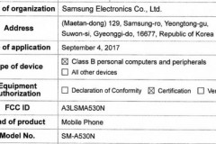 Galaxy A5 2018 đạt chứng nhận FCC, sẵn sàng ra mắt thị trường