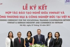 Vinfast và Phòng Thương mại và Công nghiệp Đức ký hợp đồng hợp tác đào tạo nhân lực ôtô