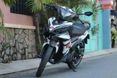 Yamaha Exciter 135 độ với bộ cánh phối 2 màu ' trắng đen ' đậm chất thể thao