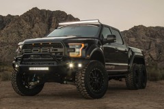 Ngắm "Khủng long" Hennessey Ford VelociRaptor 6x6 lăn bánh
