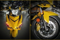 Yamaha Y15ZR độ nổi bật với sắc vàng cá tính của biker nước bạn