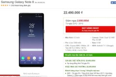 3 siêu phẩm Galaxy Note 8, Galaxy S8, S8 Plus đang giảm giá sốc