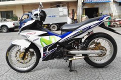 Exciter 150 độ - phá cách với dàn đầu ông vua nước đề Luvias