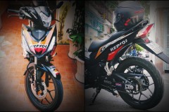 Honda Winner 150 độ đậm chất thể thao với bộ cánh Repsol