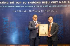 MobiFone đứng thứ 7 trong Top 50 thương hiệu giá trị nhất Việt Nam năm 2017