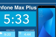 Pin Asus Zenfone Max Plus on screen hơn 5 tiếng rưỡi với tác vụ thực hiện hỗn hợp