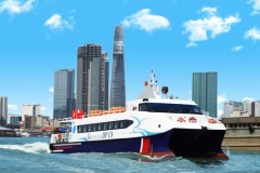 Khởi động tuyến vận tải hành khách bằng tàu thủy cao tốc TP Hồ Chí Minh - Cần Giờ - Vũng Tàu – Bến Tre