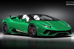 Ngắm bản dựng Lamborghini Huracan Performante Spyder mui trần mới
